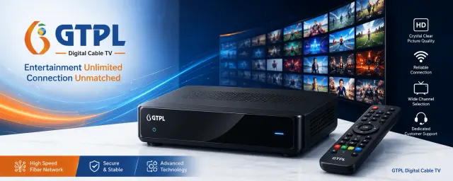 GTPL Digital Cable TV set-top box and entertainment